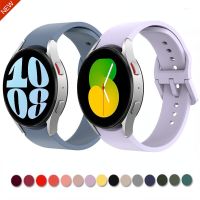 Silicone Strap For Samsung Galaxy Watch 6 5 4 44mm 40mm 45mm Sports Watch Replacement Band For Watch 6 4 Classic 47mm 43mm 46mm Shoes Accessories