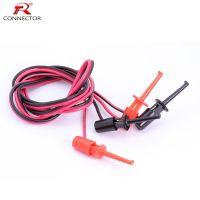 1pc Alligator Wire Clip  100cm/39.37" Length  Hook Clips black &amp; red color Electrical Circuitry  Parts