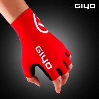 ♧ Giyo รอบครึ่งนิ้วถุงมือเจลกีฬาจักรยานแข่งถุงมือจักรยาน MTB ถนน Guantes ถุงมือขี่จักรยานผู้หญิงผู้ชายกลางเทอม