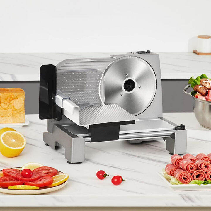 Meat Slicer Machine 200W Electric Deli Meat Slicer for Home Use 0-18mm ...