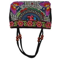 2X Chinese Style Women Handbag Embroidery Ethnic Summer Fashion Handmade Flowers Ladies Tote Shoulder Bags Cross-Body