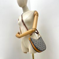 ร้อน, ร้อน★Tb cattle goods foreign trade tory burchˉclassic T Monogram jacquard underarm bag semi-circular bag hand-held one-shoulder crossbody womens bag