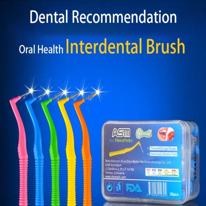 OMQAIO Clean Tooth Gap Brush L Shape Orthodontic Toothbrush Teeth Clean