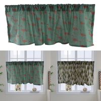 【CW】 Printed Short Curtain Cabinet Door Cotton Curtains Bedroom Room Decoration