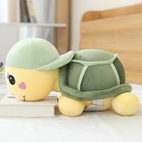 [COD] Turtle doll plush toy green large baby sleeping pillow on bed is cute and does shed hair