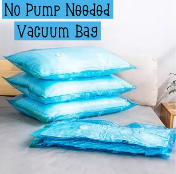 No Pump Needed Vacuum Storage Bags for Clothes Blankets Comforters