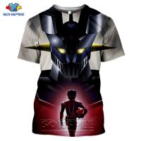 Japan Mazinger Z T shirt Robot Anime 3D Print Mens Graphics T-Shirt Women Summer t-shirt Harajuku Casual Cartoons Tops Clothing