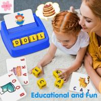 EAURA เกมตัวอักษรภาษาอังกฤษสะกดคำภาษาอังกฤษ,ของเล่นเด็กของเล่นสะกดคำตัวหนังสือ