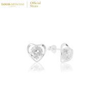 Louis Montini (Jewelry) Sterling Silver 925 Earrings ต่างหูเงินแท้ 92.5% ต่างหูผู้หญิง รูปเพชร LJER18