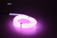 【✆New✆】 sunzhez ไฟเรืองแสง Led El Wire 1ม. 3.28ฟุตแถบสายเทปเชือกไฟนีออนรองเท้าเสื้อผ้ารถแถบกันน้ำไฟ Diy