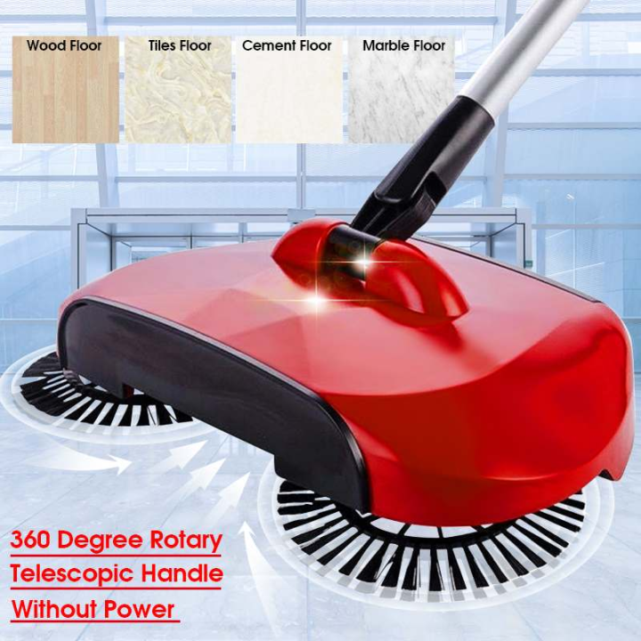 Original Rotating Hard Floor Sweeper , Sweeper Cleaner ,Vacuum , Mop