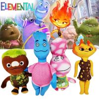 Elemental Plush Toys Amber Wade Doll Soft Stuffed Plushie Cartoon Crazy City Game Toys For Kids Birthday Gifts Room Decor