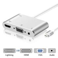 Lightning to HDMI VGA AV Audio Video Adapter Cable For iPhoneXR XS Max 8 7 6S iPad