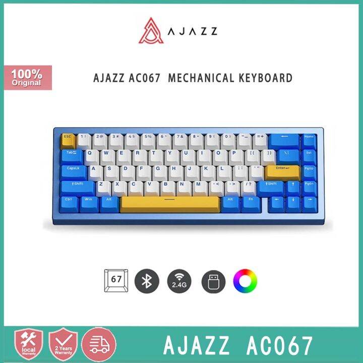 Ajazz AC067 Wireless mechanical keyboard for electronic games, with