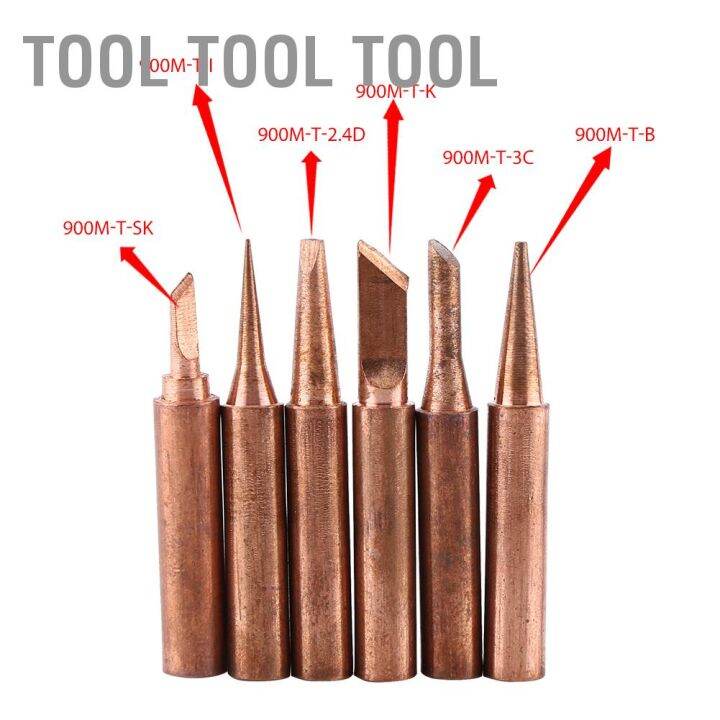 tool-หัวแร้งบัดกรีเหล็กตะกั่วอุณหภูมิต่ํา-900m-t-6ชิ้น