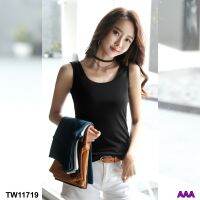 TW11719  เสื้อกล้าม สีพื้น