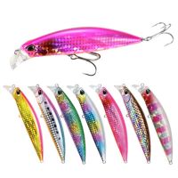 MINICO กลางแจ้ง ตกปลาในฤดูหนาว เหยื่อปลอม Tackle Minnow Lures ล่อหล่อยาว เบ็ดตกปลา Minnow เหยื่อ