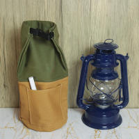 MOVTOTOP น้ำมันโคมไฟน้ำมัน Buckle Lantern Bag Vintage Lantern Bag Camping Lamp Lamp Organizer สำหรับการจัดเก็บ