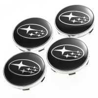 Hubcaps 4pcs 60mm black/blue car Wheel Center Caps hub cap Rims cover badge fit for Subaru yang