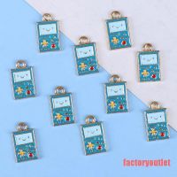 FCPH 10pcsset 8x14mm enamel playing game machine charm for jewelry making FCC