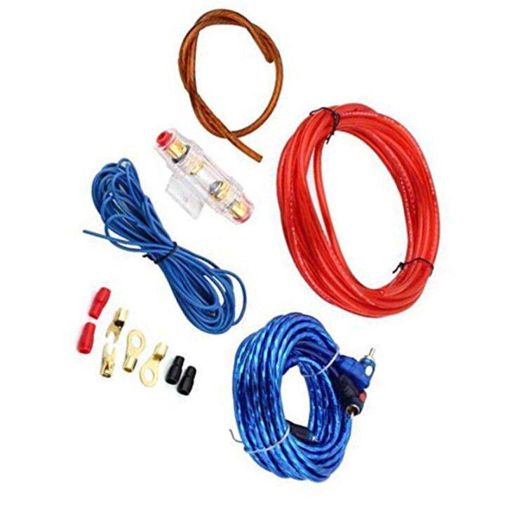 60-amp-fuse-holder-8ga-power-cable-subwoofer-speaker-car-audio-wire-wiring-amplifier-rca-power-cable-fuse-kit