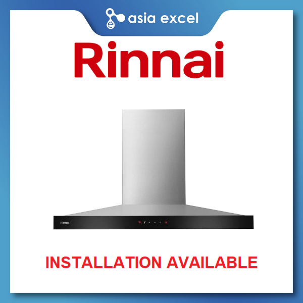 RINNAI RH-C2859-SSW 90CM STAINLESS STEEL CHIMNEY HOOD WITH BLACK PANEL |  Lazada Singapore