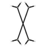 2Pcs Adjustable Elastic Suspenders Gripper Holder Straps Clip for Bed Sheets Mattress Covers Sofa Cushion