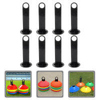 Chaoshihui 8PCS Soccer Training Cone ผู้ถือป้าย Disc Cones ที่มีอุปกรณ์ฝึกอบรมฟุตบอลยืน