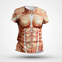 2023 Summer New Childrens T-shirt 3D Digital Print Muscle Loose Mens Short Sleeve Comfortable Top Round Neck