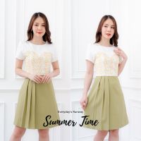 ชุดทำงานผู้หญิง ชุดเดรสสตรี สุภาพ เรียบร้อย สวย มีคุณภาพ รุ่น Summer Time