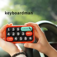 Creative Car Phone Number Keyboard Temporary Parking Card License Phone Number Display Plate Stop Sign Auto Interior Accessories