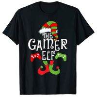 Gamer Elf ครอบครัวคริสต์มาสตลกเกม Pajama PJ เสื้อยืดกราฟิกเสื้อ