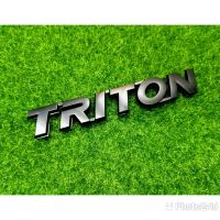 โลโก้ TRITON สีดำด้าน สำหรับติดท้ายรถ