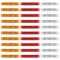 10ชิ้นไฟรถเทรลเลอร์รูปไข่9ไฟ SMD 24V รถบรรทุกคาราวานรถบรรทุก Camion ไฟแสดงสถานะเครื่องหมายไฟ LED ด้านข้างไฟ LED 12V Luces Remolque