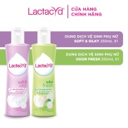 Bộ Dung Dịch Vệ Sinh Phụ Nữ Lactacyd Soft & Silky Dưỡng Ẩm 250ml + Odor