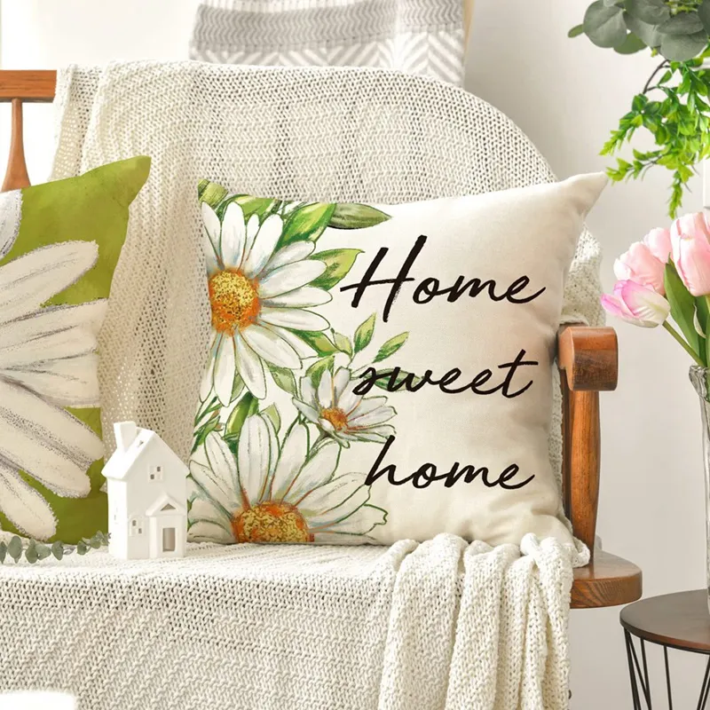 Spring Pillow Covers Home Decor Cushion Covers 18X18 Set of 4 ...