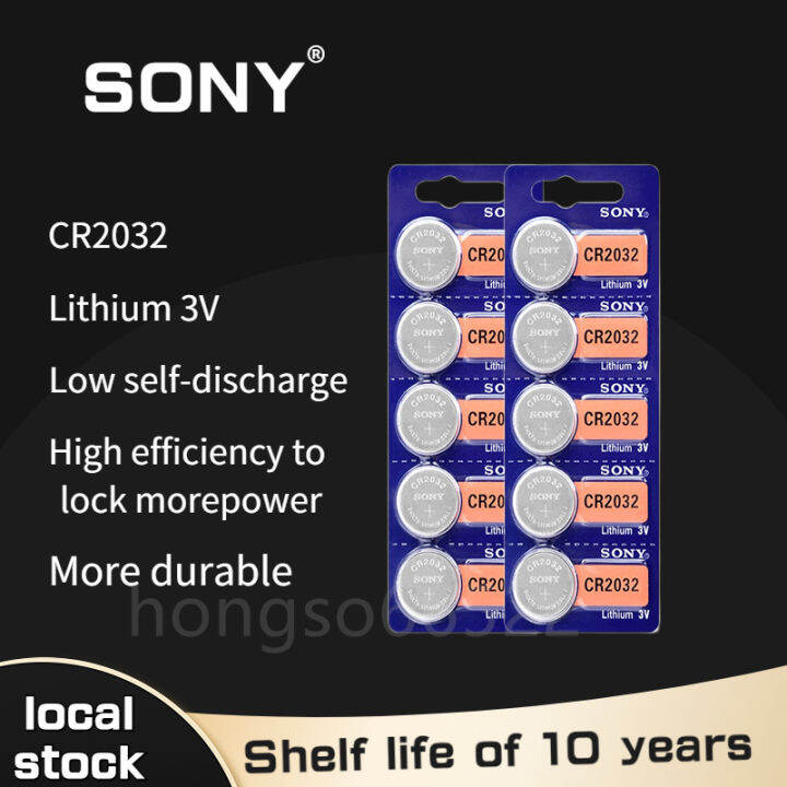 Sony CR2032 Originele Lithium Button Batterij 3V Cr 2016 DL2032 ...