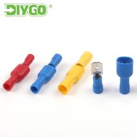 【CC】◘  50PCS（25Set） Male Female Spade Insulated Crimp Wire Terminal FDFD MDD 6.3mm Electrical Wiring