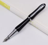 Duke Elegant Calligraphy Fountain Pen Classic Bent Nib Writing Gift Pen   Black Color Business Office Home Supplies  Pens