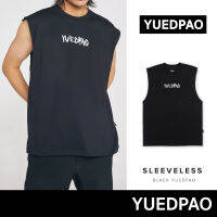 Yuedpao ยอดขาย No.1 เสื้อยืดแขนกุด รับประกันไม่ย้วย 2 ปี เสื้อยืดเปล่า เสื้อยืด Sleeveless Black yuedpao