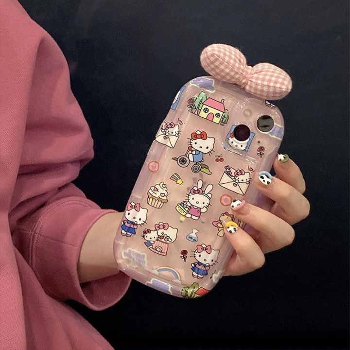 sanrio-cartoon-hello-kitty-iphone-13-14-promax-ซิลิโคนใสป้องกันกรณีโทรศัพท์มือถือทั้งหมดกระเป๋าหล่นป้องกัน