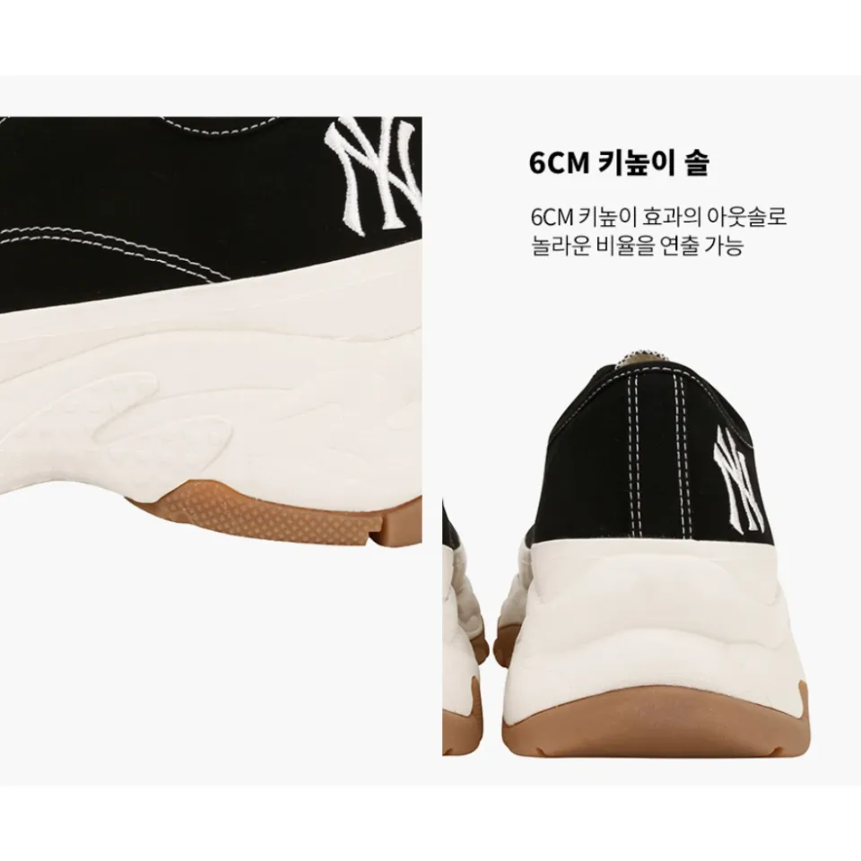 MLB Chunky Low NY Black Shoes 32SHU2111-50L Expeditedship