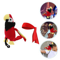 Jiogein นกแก้วโจรสลัดฮาโลวีน 1 ชุดบนไหล่ Parrot Pirate Costume Dress-up อุปกรณ์เสริม Pirate Bandana