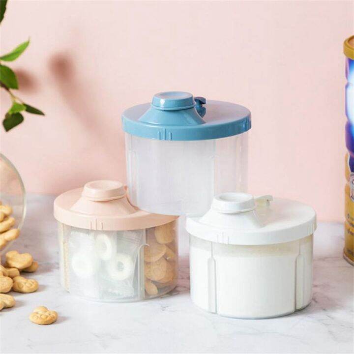 BONVC Kids Cute Toddle Milk Powder Storage Tank Compartment Storage Box