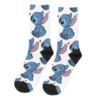 Hip Hop Vintage In Love Crazy Mens Socks Disney Lilo &amp; Stitch Film Unisex Street Style Seamless Printed Crew Sock Boys Gift Nails  Screws Fasteners