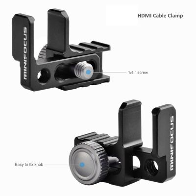 Universal Camera Cable Clamp Lock for Black magic Video Monitor Cage G7/GH4/GH3 Cage for Sony A6400 A6500 A6300 BMM CC Cage