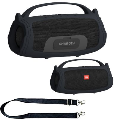 Silicone Protective Cover Case And Shoulder Strap for JBL Charge 4 Portable Bluetooth Speaker