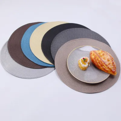 Pp Woven Mat Cup Mat Bowl Mat Home Decoration Mat Handmade Woven Meal Mat Creative Design Mat Table Oil Proof Mat