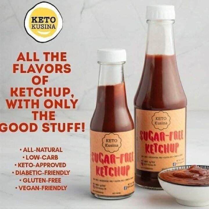 ☸Sugar Free Ketchup (keto approved) 320ml Lazada PH