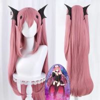 [Cos imitation] Krul Tepes คอสเพลย์วิกผม Seraph Of The End ผู้หญิงยาว90เซนติเมตรสีชมพูวิกผมสังเคราะห์ผมฮาโลวีนเครื่องแต่งกายกิ๊บ H Eadwear วิกผมหมวก